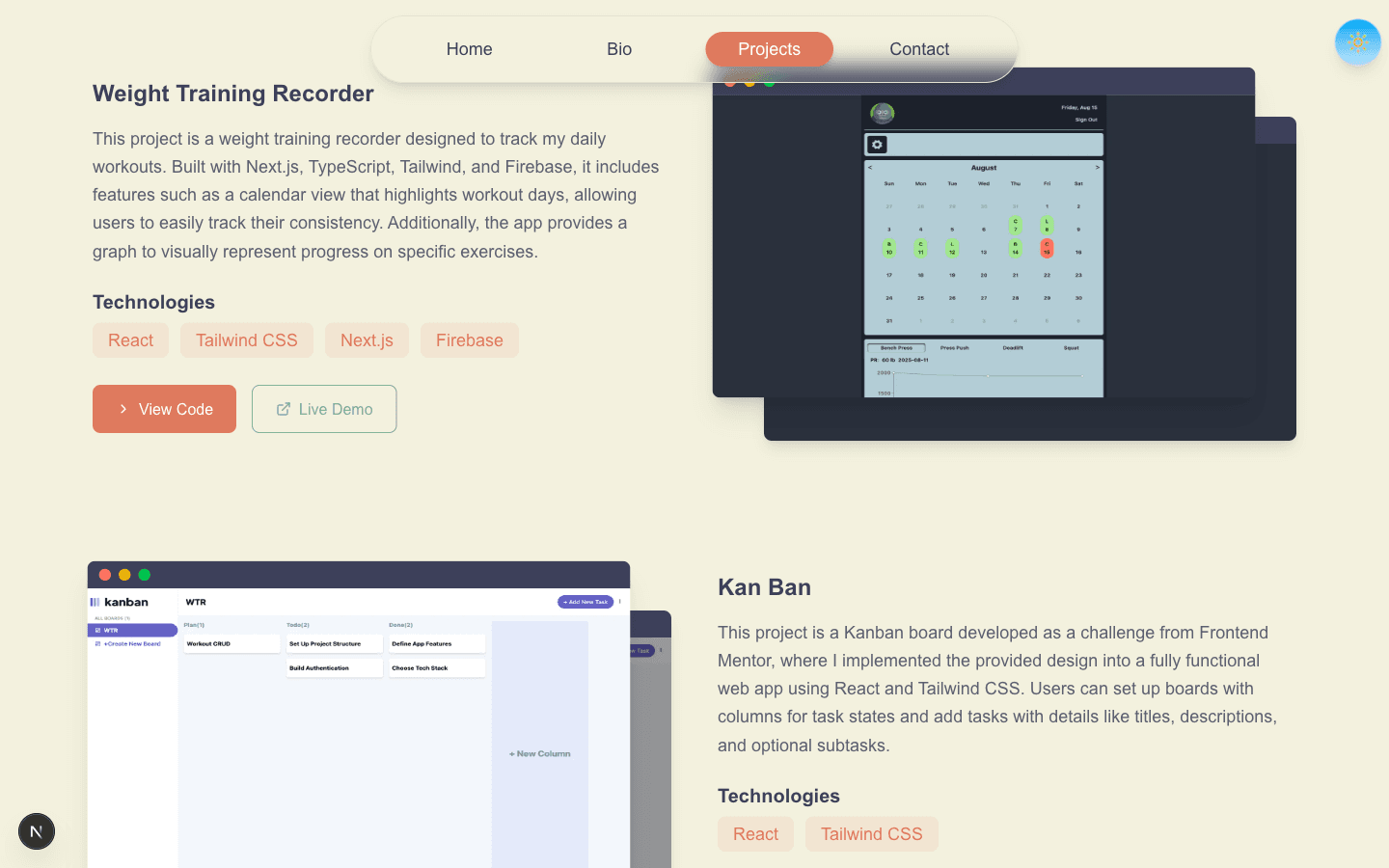 Personal Website v3 screenshot 2
